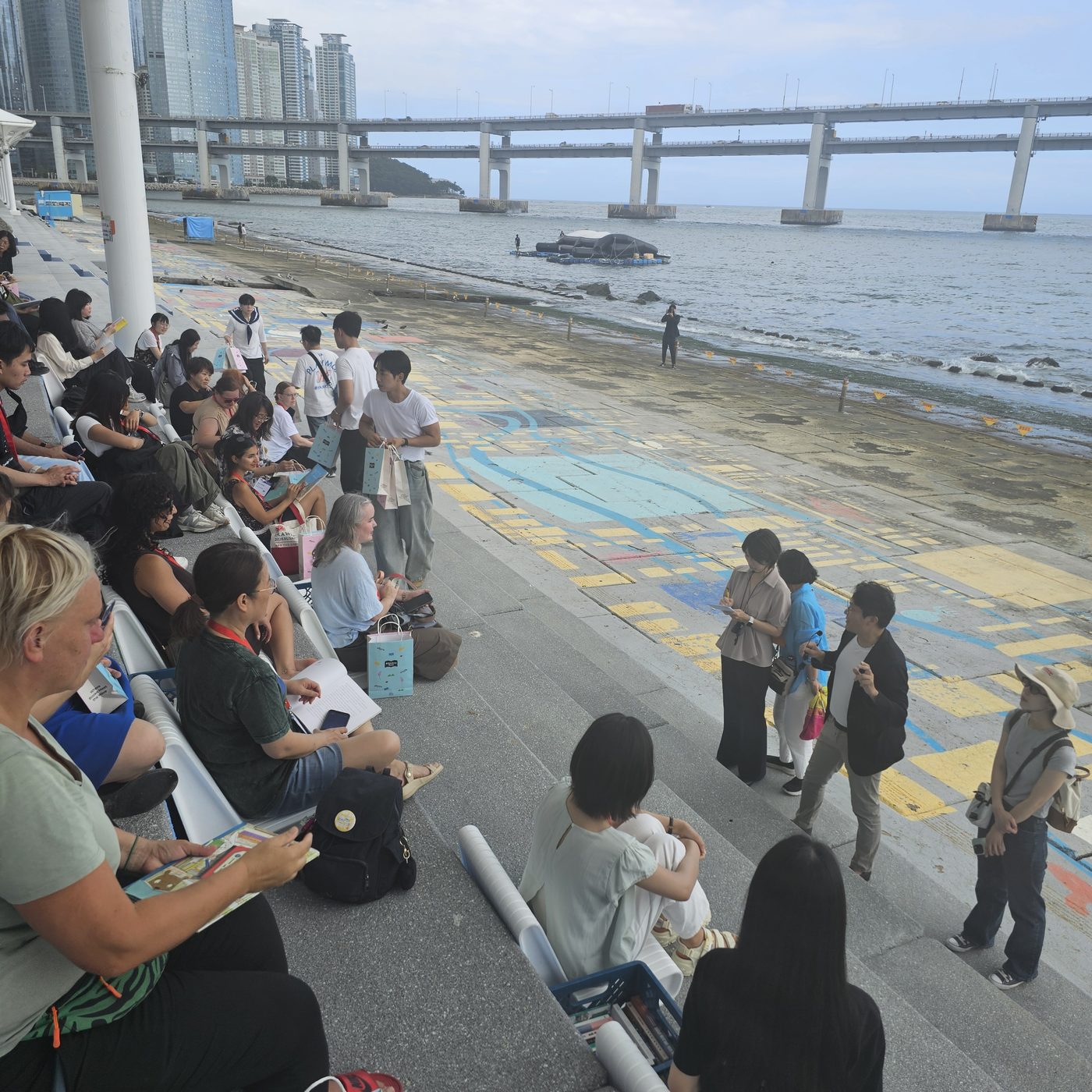 On-site interpreting during a maritime affairs inspection